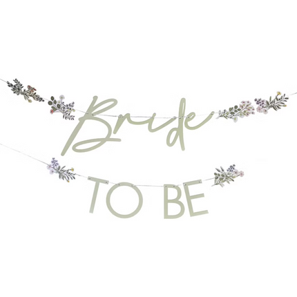 Guirlande de lettres Bride To Be 1.5m