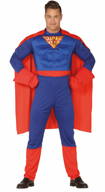 Costume de super-héros Bleu Rouge