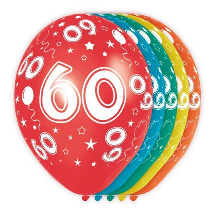 Ballons 60 Years Metallic 30cm 5pcs