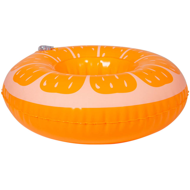 Porte-gobelet gonflable orange 17cm