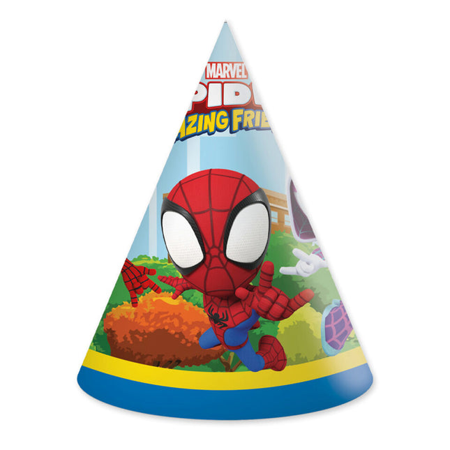 Chapeaux de fête Spidey 6pcs