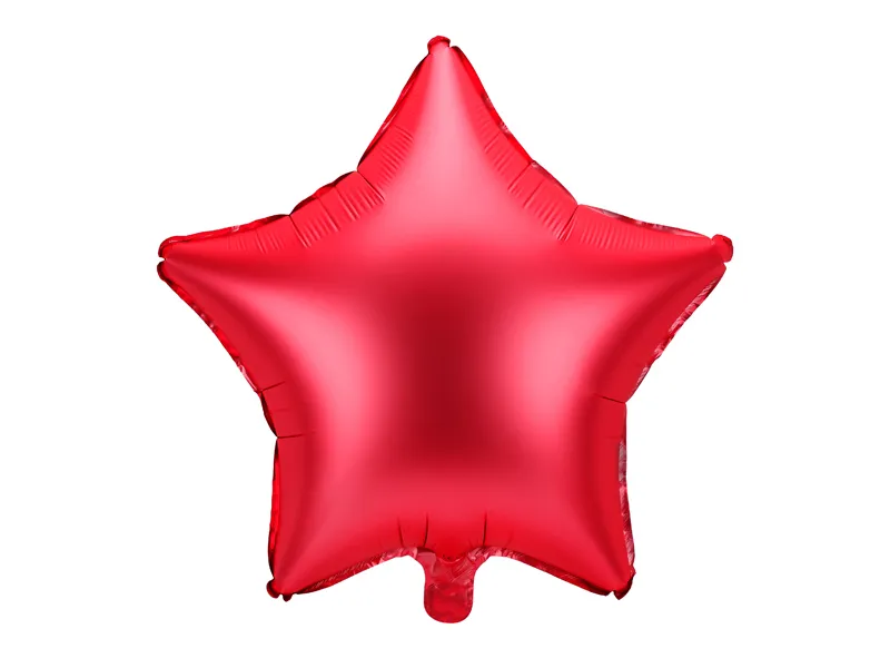 Ballon à l'hélium étoile rouge vide 48cm