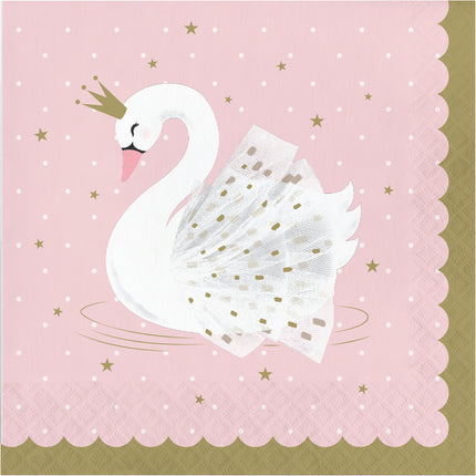 Serviettes de table Swan 33cm 16pcs