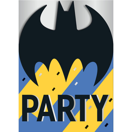 Invitations Batman 14cm 8pcs