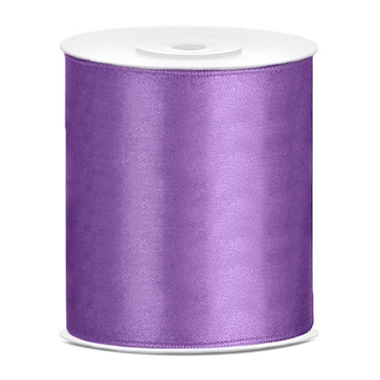 Ruban Satin Lilas 100mm 25m