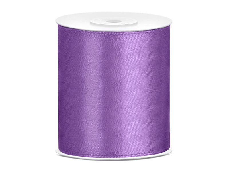 Ruban Satin Lilas 100mm 25m