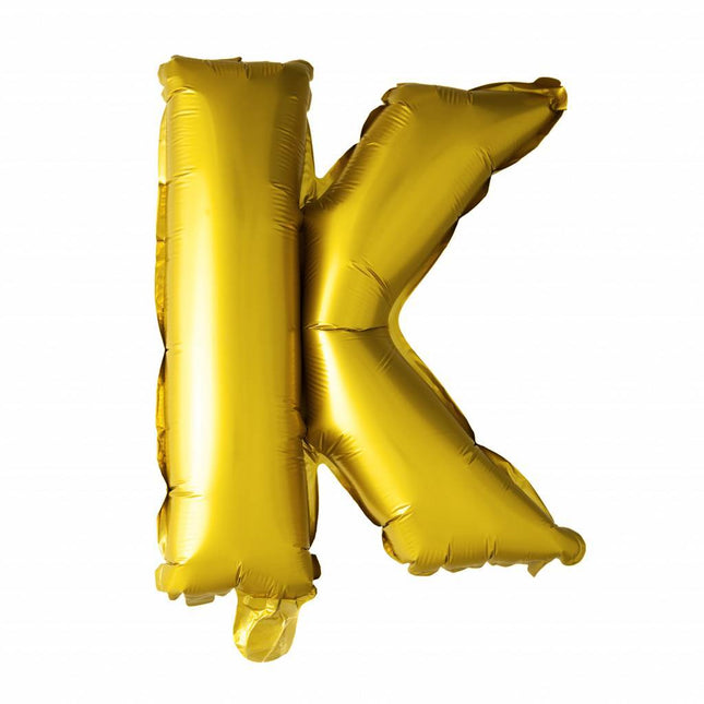 Ballon de baudruche Lettre K Or XL 102cm vide