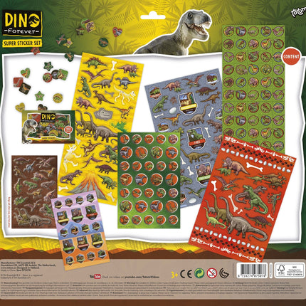 Jeu d'autocollants Dino grand format