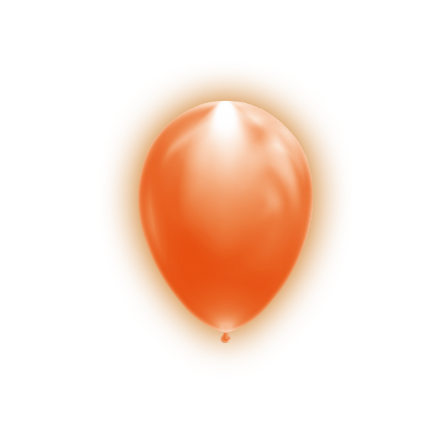 Ballons de baudruche orange 26cm 5pcs