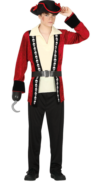 Costume de crâne de pirate Garçons 14/16 ans