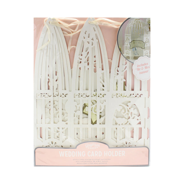 Beige Porte-cartes Birdcage 33cm