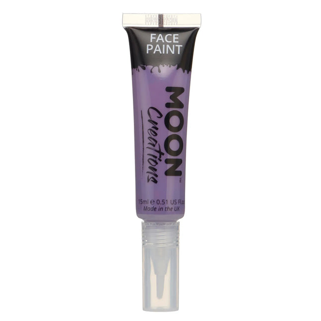 Moon Creations Peinture pour le visage avec pinceau applicateur violet 15ml