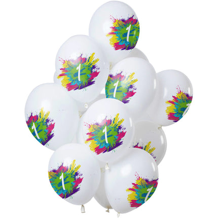 Ballons de baudruche 1 an 30cm 12pcs