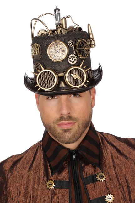 Chapeau Steampunk avec lumière