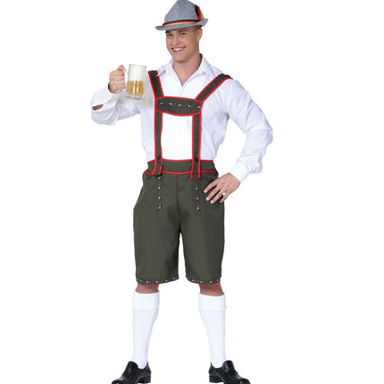 Lederhosen vert foncé pour hommes