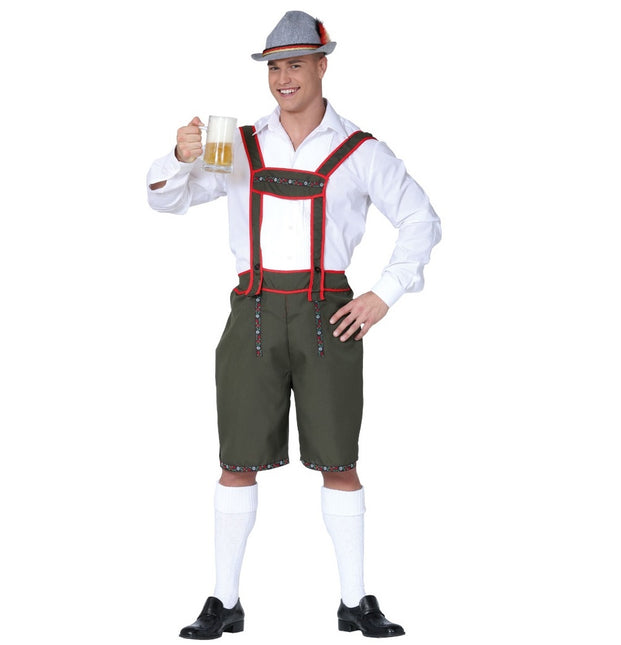 Lederhosen vert foncé pour hommes