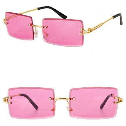 Lunettes Rectangle Rose