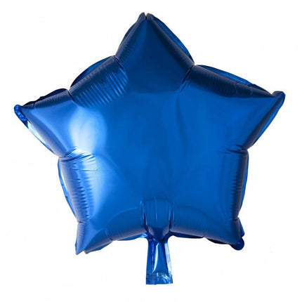 Ballon à l'hélium bleu étoilé 46cm vide