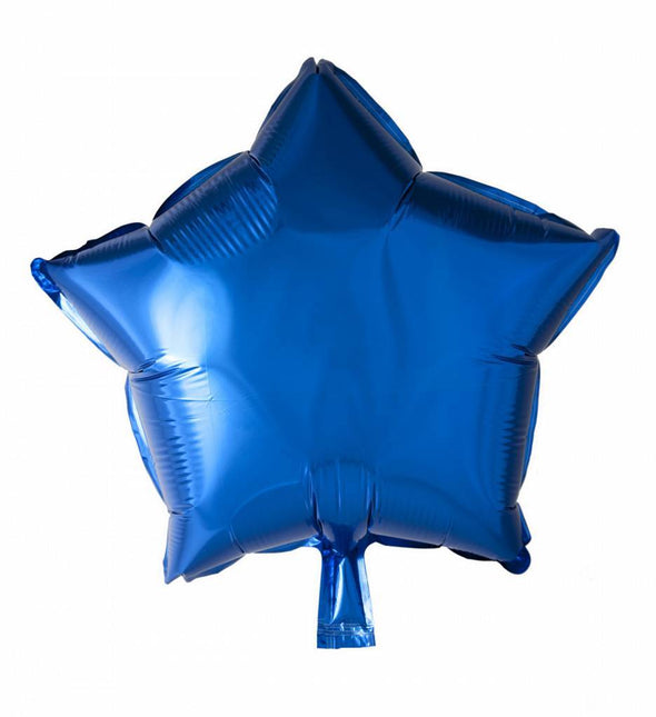 Ballon à l'hélium bleu étoilé 46cm vide