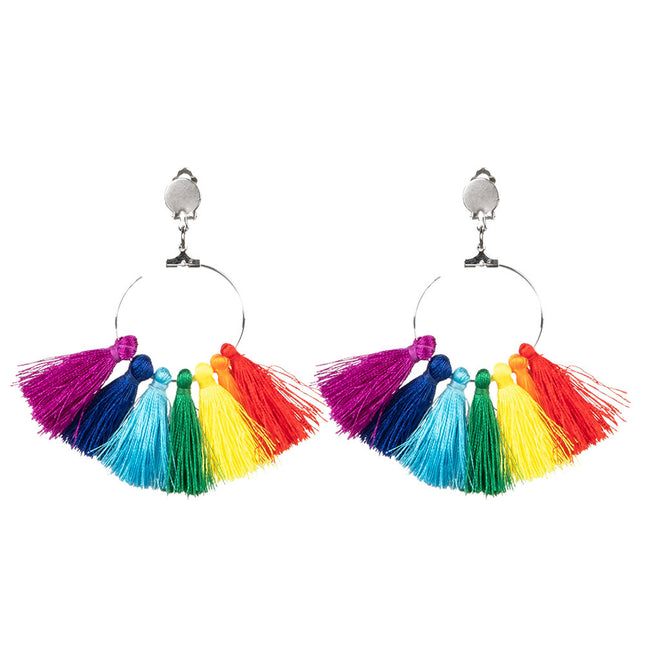 Boucles d'oreilles arc-en-ciel