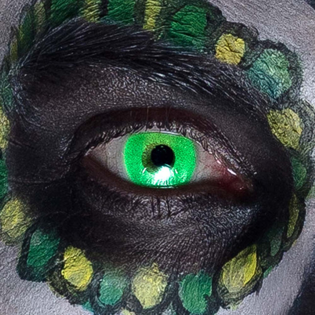 Lentilles de mois d'Halloween Uv Flash Vert