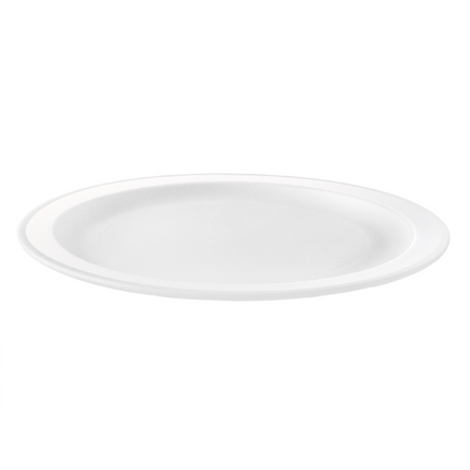 Assiettes blanches réutilisables 27cm 6pcs