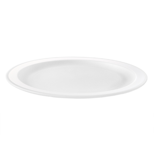 Assiettes blanches réutilisables 27cm 6pcs