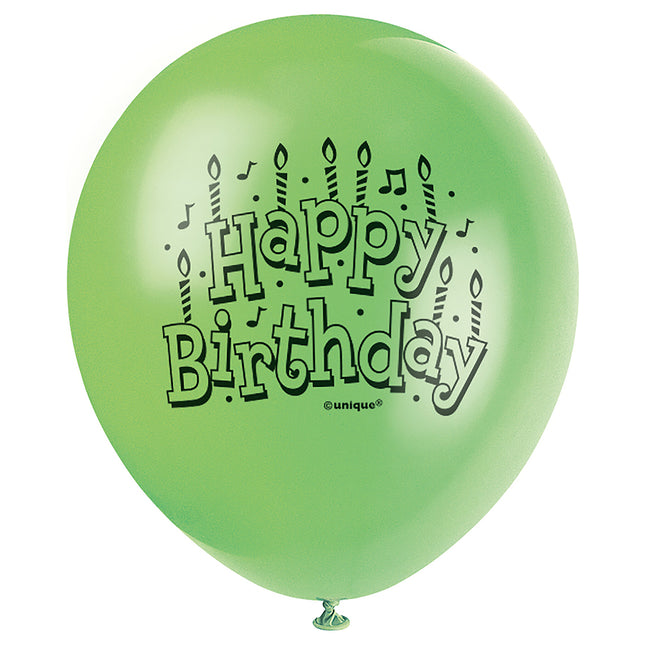 Bon anniversaire Ballons de baudruche bleu 23cm 15pcs