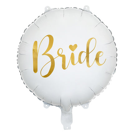 Ballon à l'hélium Bride blanc vide 45cm