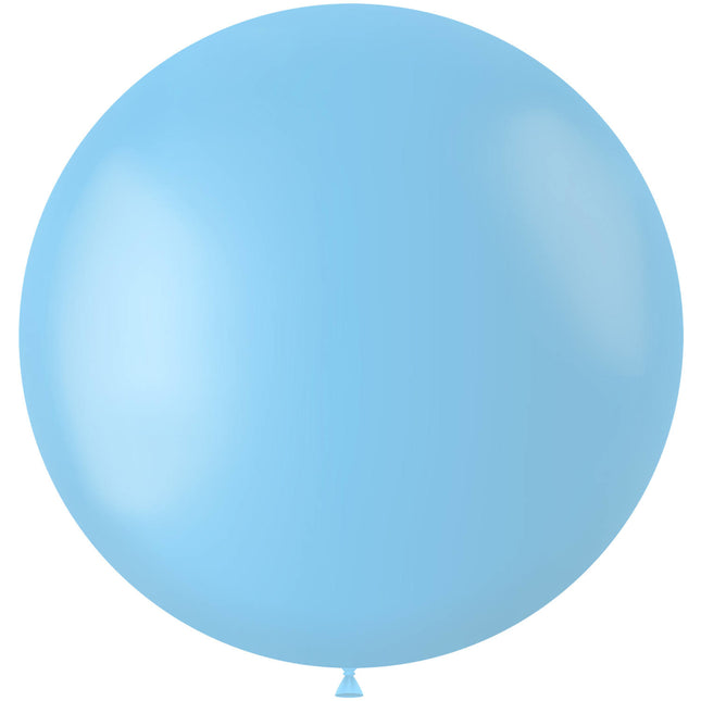Ballon bleu clair bleu poudre 80cm