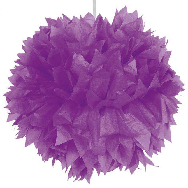 Pompon violet 30cm