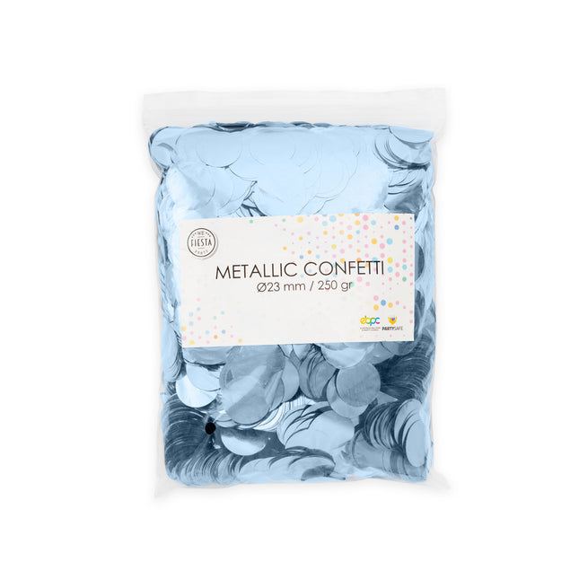 Confetti bleu clair métallisé 250gr