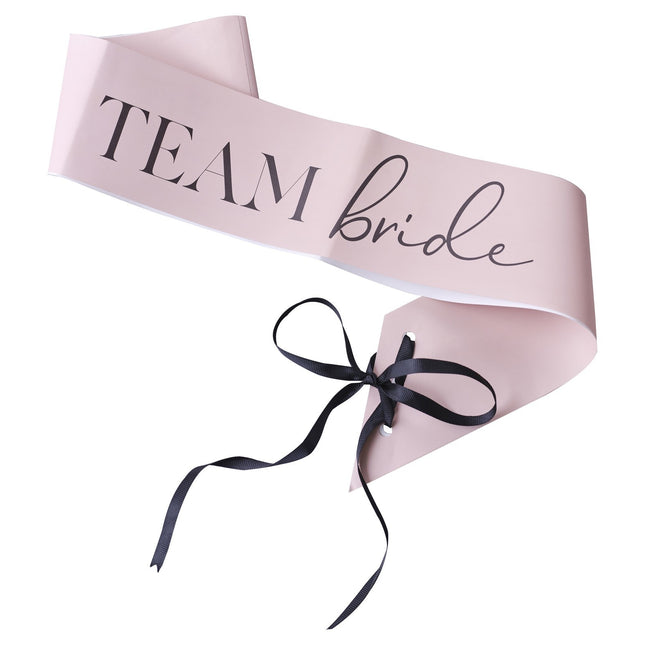 Ceinture rose Team Bride 1m 6pcs