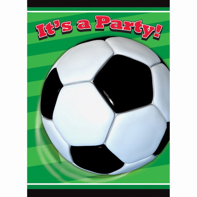 Invitations pour le football It's A Party 8pcs