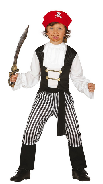 Costume de pirate rayé pour enfant