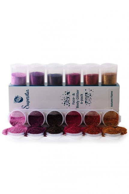 Paillettes colorées Automne 6pcs