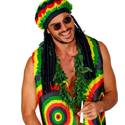 Chapeau rasta coloré avec des dreadlocks