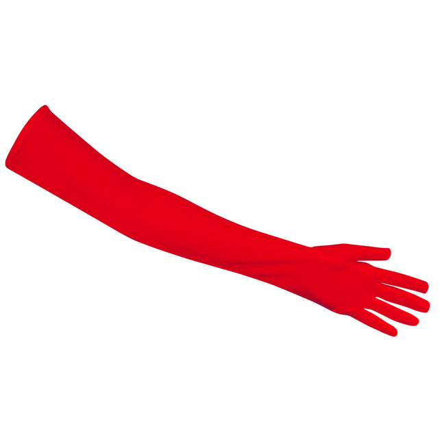 Gants rouges longs 40cm