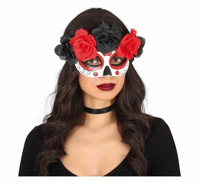 Masque d'yeux d'Halloween Fleurs