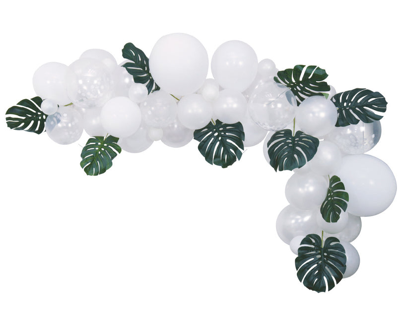 Arche de Ballons Faits Maison Set Blanc 4m