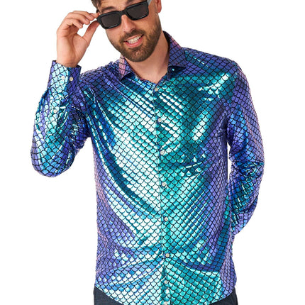 Chemise Disco Mermaid Hommes OppoSuits