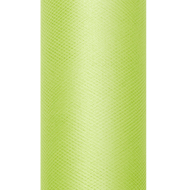 Rouleau de tulle vert lime 15cm 9m