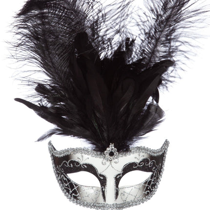 Plume de masque d'argent