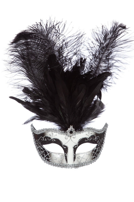 Plume de masque d'argent