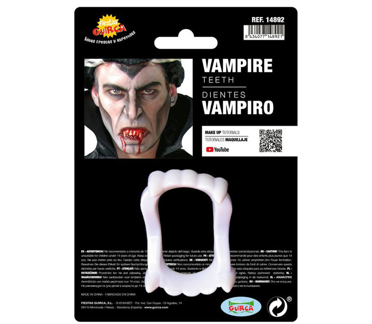 Dents de vampire pour Halloween