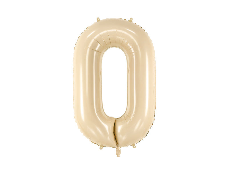 0 Year Figure Balloon Beige Empty 72cm