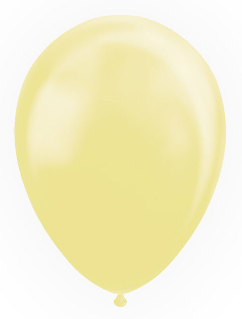 Ballons jaunes Pastel Macaron 30cm 25pcs