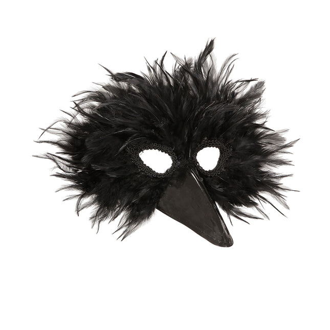 Masque d'oiseau noir