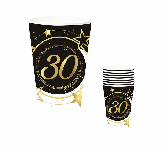 Tasses 30 ans 240ml 6pcs