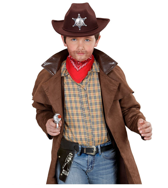 Faux pistolet de cow-boy 18cm